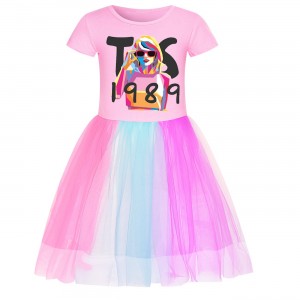 Taylor Swift Girl falda Taylor Swift Children 's Star Rainbow Lace falda Taylor Swift pijama
